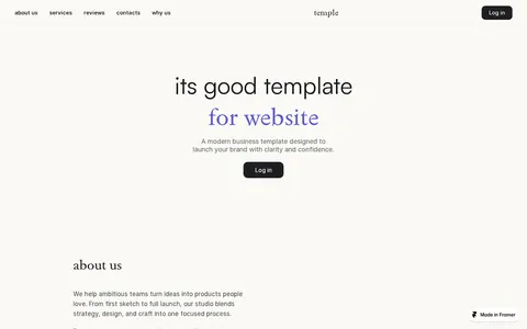 Nova Rich Website template preview