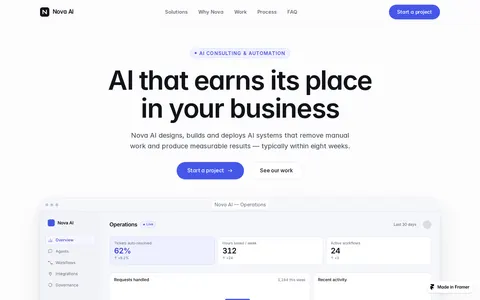 Nova Systems template preview