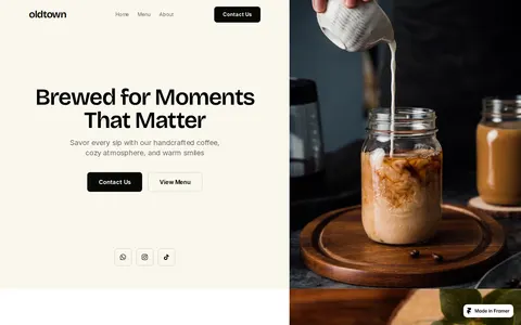 Oldtown Coffee template preview