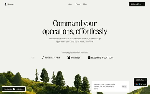 Operan template preview