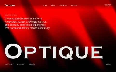 Optique template preview