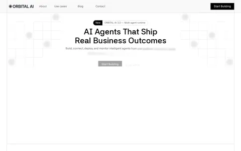 Orbital Website template preview