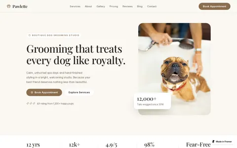 Pawlette template preview