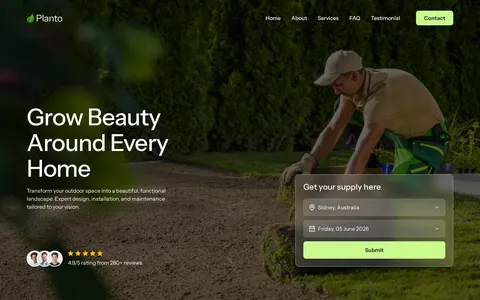 Planto Template template preview