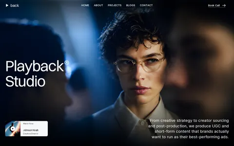 Playback studio template preview