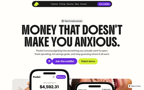 Pocket template preview