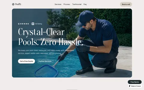 PoolFly template preview