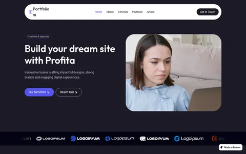 Portfoliom template preview