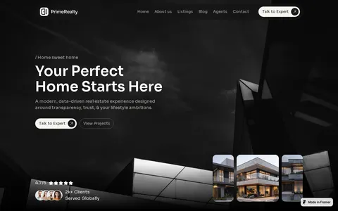 Prime Realty template preview