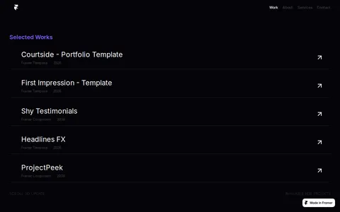 ProjectPeek template preview