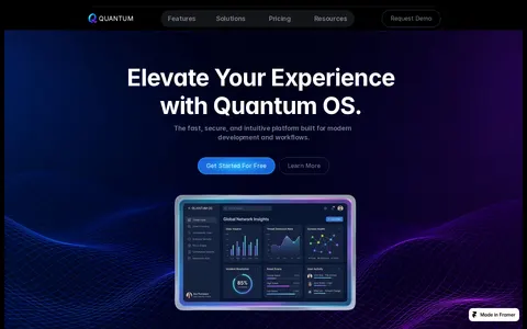 QuantumOS template preview