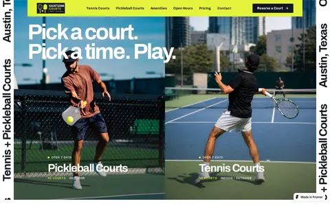 RacketNDink template preview