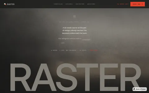 Raster Cohort template preview