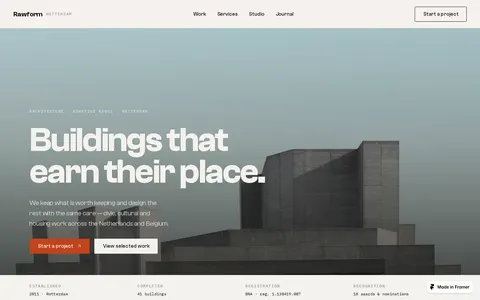 Rawform template preview