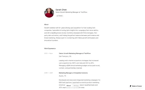 read.cv template preview