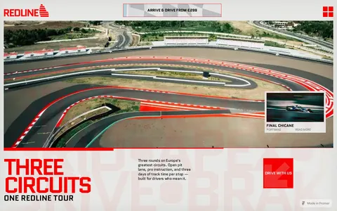 Redline - Events template preview