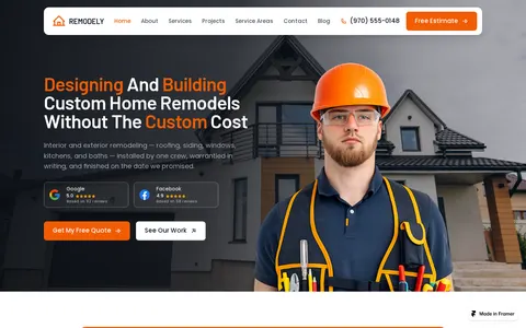 Remodely template preview