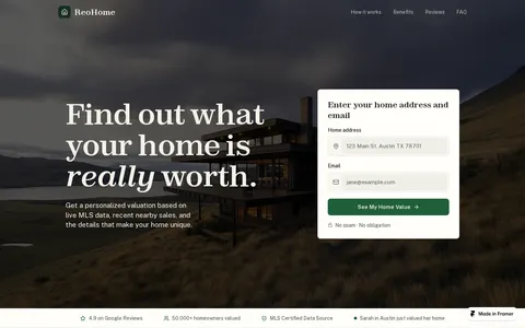 ReoHome template preview