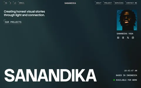 Sanandika template preview