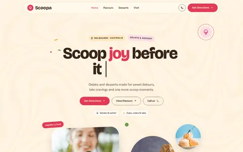 Scoopa template preview
