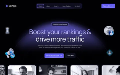 Sengio SEO template preview