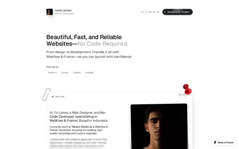 Simplyfolio Template template preview