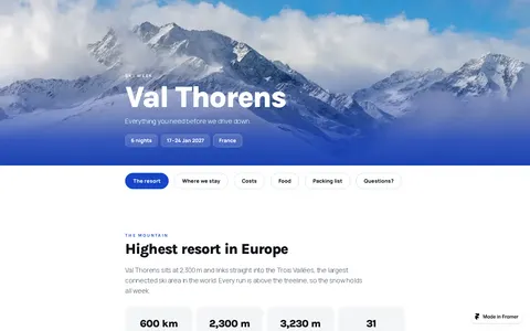 Ski Trip Guide template preview