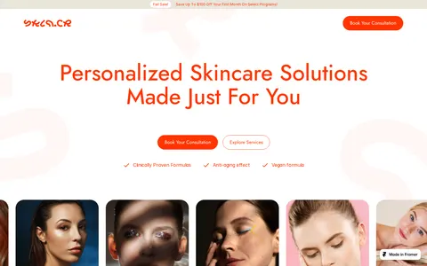 Skincare Clinic template preview
