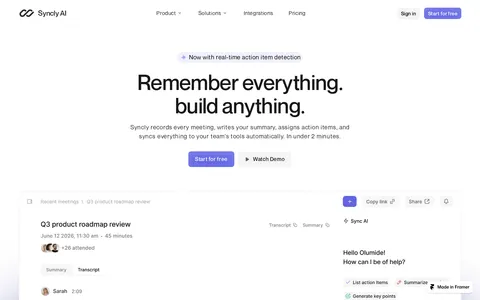 Slyncly template preview