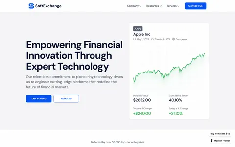SoftExchange template preview