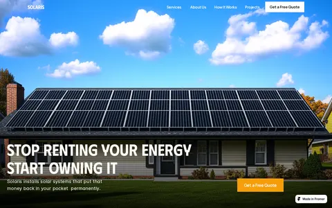 Solariss template preview