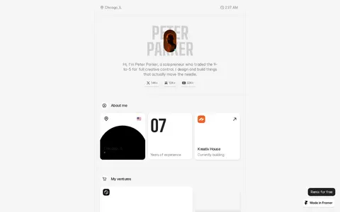SoloHub template preview