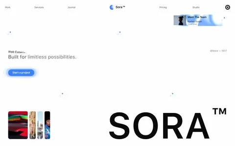 Sora™ Studio template preview