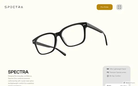 Spectra App template preview
