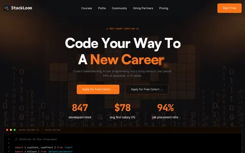 StackLoom template preview