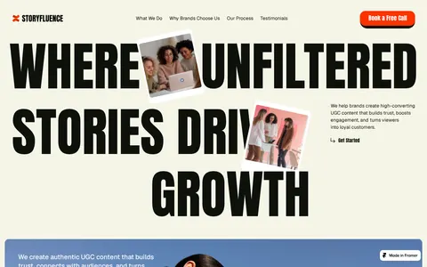 StoryFluence template preview
