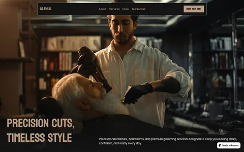Studio Aura - Salon template preview