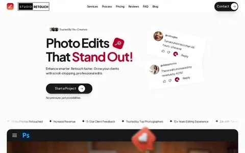 Studio Retouch template preview