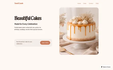 SweetCrumb template preview