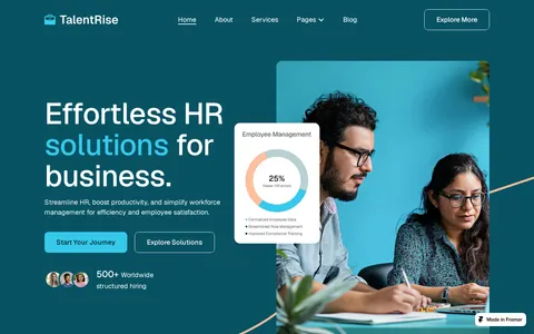 TalentRise template preview