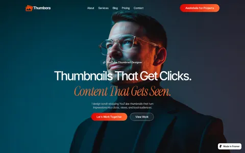 Thumbora template preview