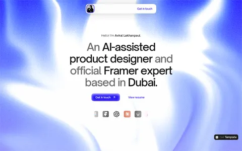 Unifolio template preview