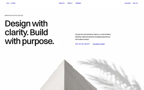 Vale Studio template preview