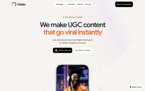 Videfo template preview