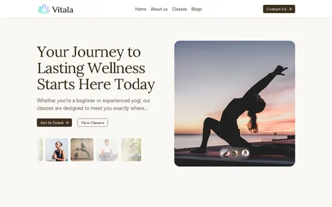 vitala template preview