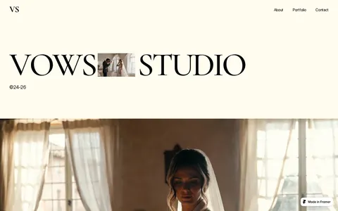 Vows Studio template preview