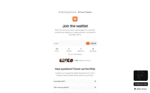 Wait OS template preview