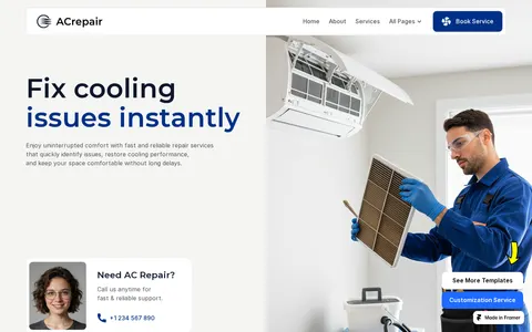 Washlly template preview