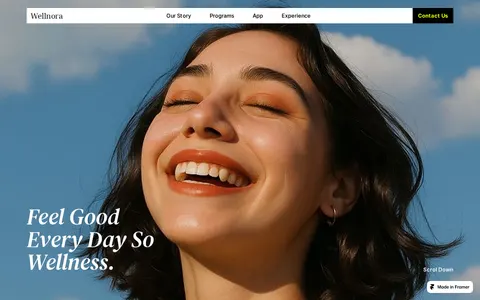 Wellnora template preview