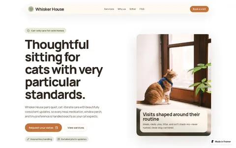 Whisker House template preview